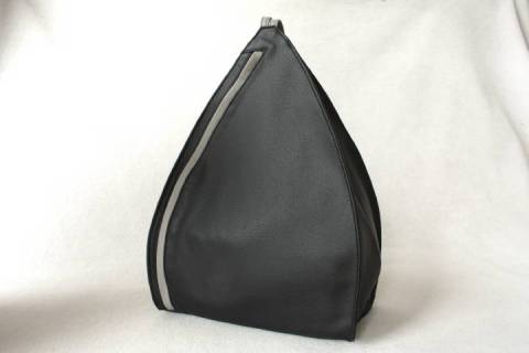 Lenz - Lederrucksack Schwarz - Grau - Bild: a2