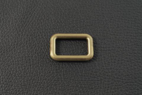 Rechteckring - Massiv 25 mm Altmessing 386